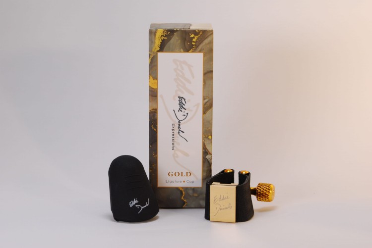 Eddie Daniels ligatura do saksofonu tenorowego - ustnik ebonit HR- GOLD Expressions złota-110586