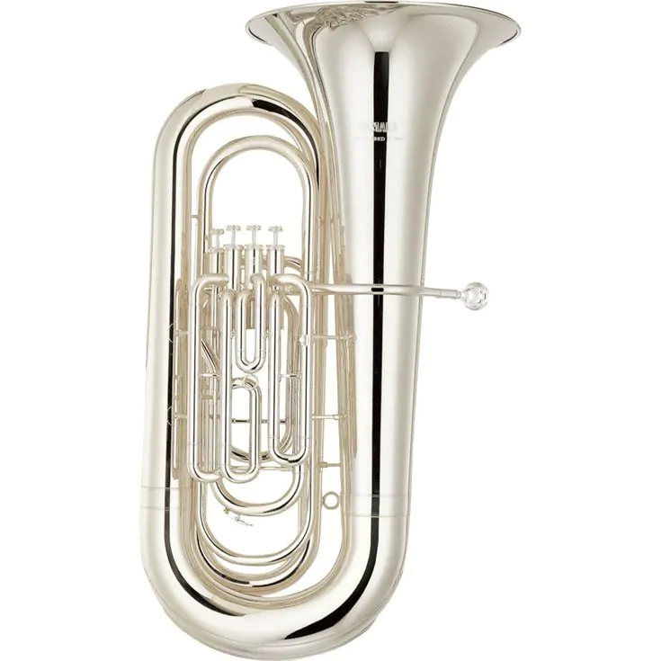 YAMAHA Tuba Bb YBB-321S, 4 wentyle tłokowe, posrebrzana, z futerałem-104850