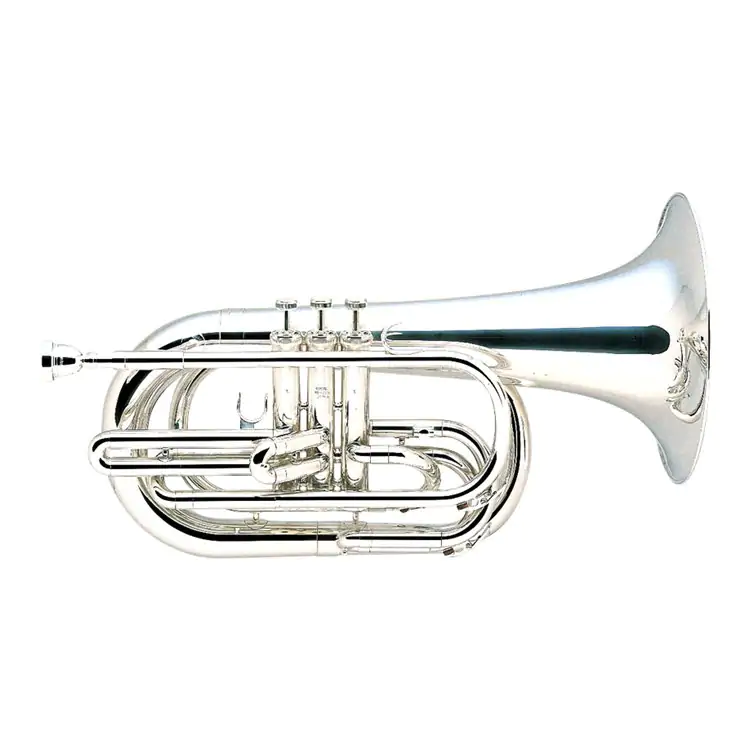 YAMAHA Sakshorn barytonowy marszowy Bb YBH-301MS posrebrzany, z futerałem-104878