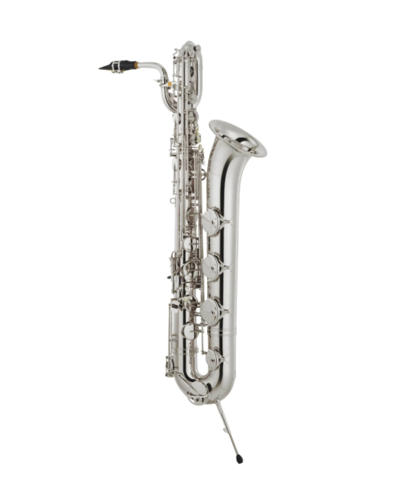 YAMAHA saksofon barytonowy Eb YBS-82S custom, posrebrzany, z futerałem-108829
