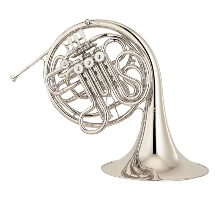 YAMAHA waltornia podwójna F/B YHR-668NII, srebro niklowe, czara nierozkręcana, lakierowana, z futerałem-104708