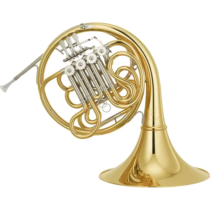 YAMAHA Waltornia podwójna F/Bb YHR-671 lakierowana, rozkręcana czara, z futerałem-104705