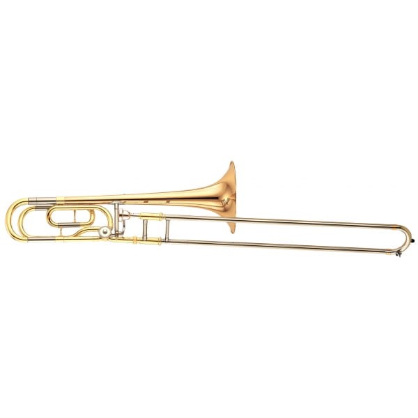 YAMAHA puzon tenorowy B/F model YSL-448GE, lakierowany, z futerałem-100643
