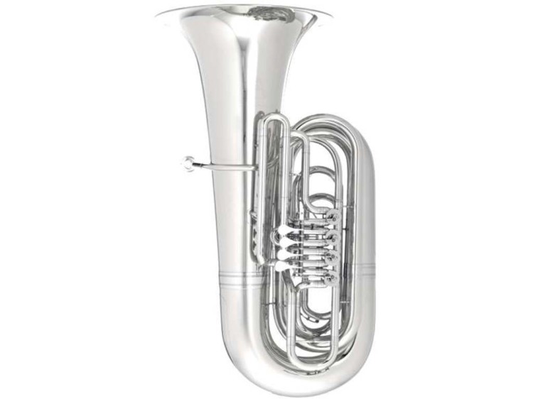 MELTON MEINL WESTON tuba Bb "Fasolt" 196-2-0GB, 5/4, 4 wen. obr., posrebrzana, z futerałem-106009