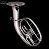WESSEX BR130S sakshorn tenorowy Bb (tenorhorn) w stylu niemieckim, posrebrzany, z futerałem-107887