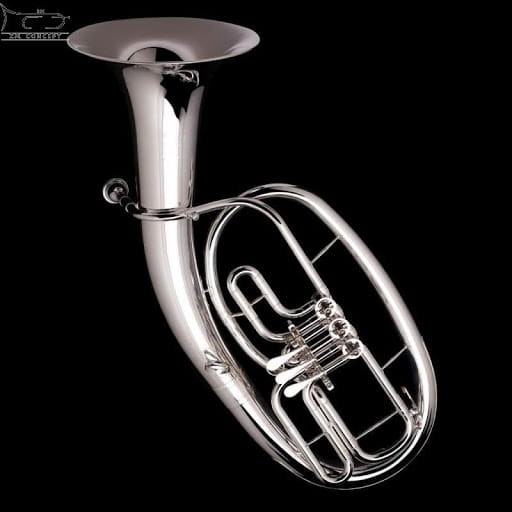 WESSEX BR130S sakshorn tenorowy Bb (tenorhorn) w stylu niemieckim, posrebrzany, z futerałem-107887
