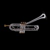 WESSEX R450SG Bb strato jazz trumpet, silver plated, with case-112923