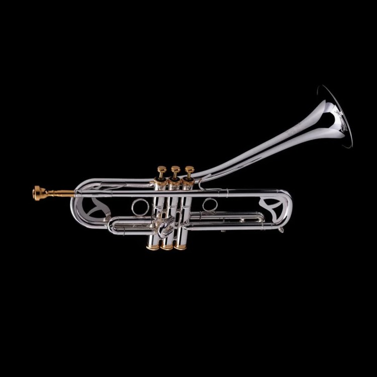 WESSEX R450SG Bb strato jazz trumpet, silver plated, with case-112923