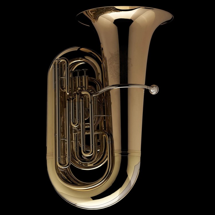 WESSEX TB681HPGL Leviathan tuba B 6/4 kompensacyjna, ręcznie młotkowana czara z złotego mosiądzu, lakierowana, z futerałem-112782