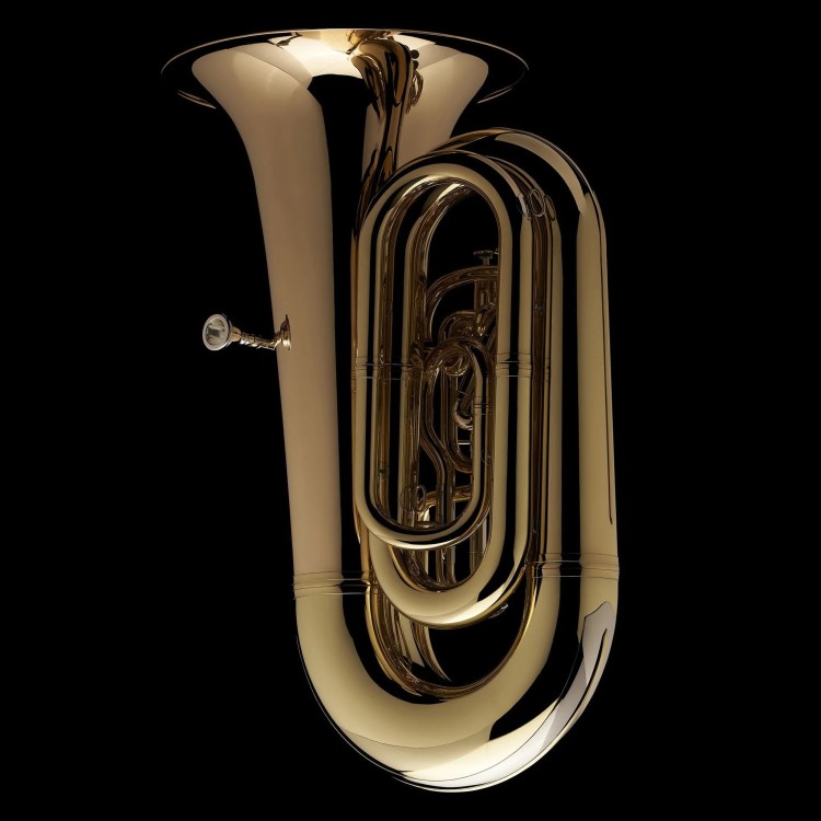 WESSEX TB681HPGL Leviathan tuba B 6/4 kompensacyjna, ręcznie młotkowana czara z złotego mosiądzu, lakierowana, z futerałem-112780