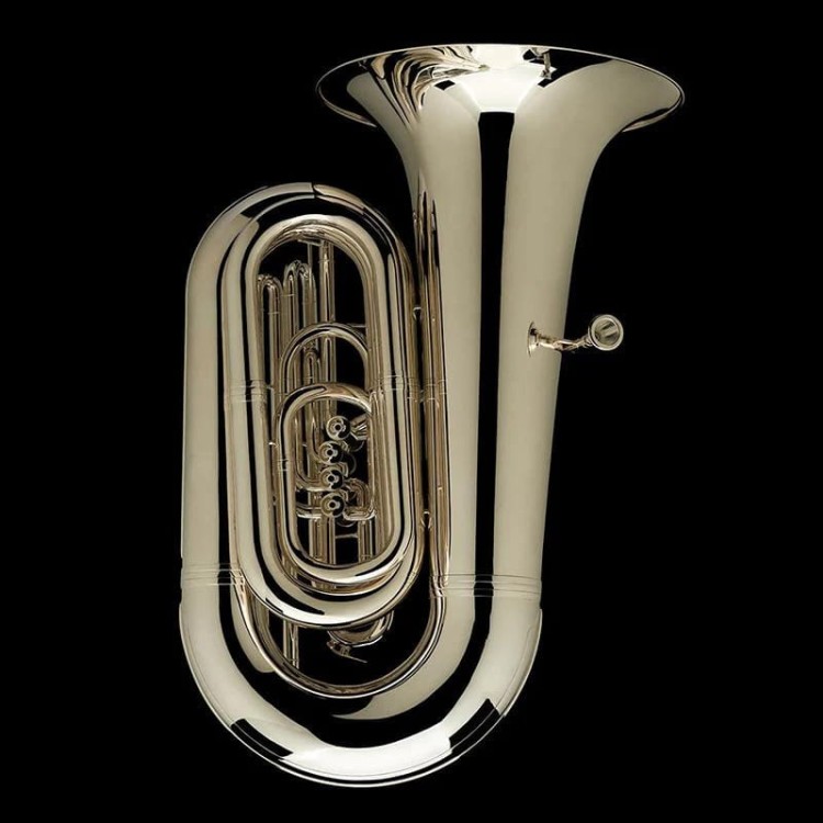 WESSEX TB692PS Grand tuba B 6/4 z wentylami tłokowymi z przodu, posrebrzana, z futerałem-112779