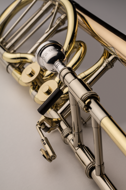 S.E. SHIRES puzon basowy seria Q, TBQ36GR, złoty mosiądz, lakierowany, z futerałem-110179