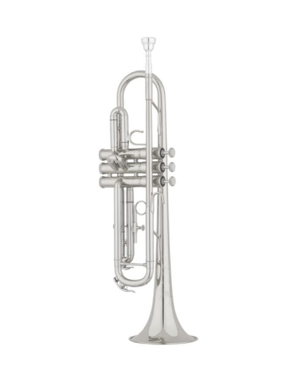 S.E. SHIRES trąbka B seria A, TRA100S, posrebrzana, z futerałem-113588