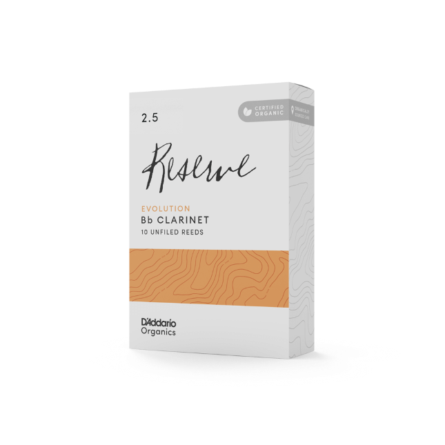RICO D'Addario Organic Reserve Evolution stroiki do klarnetu B - 3,5 (10)-113060