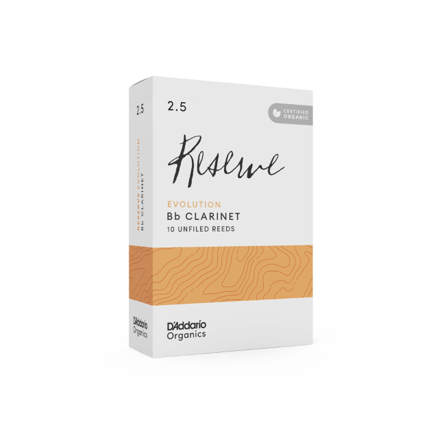 RICO D'Addario Organic Reserve Evolution stroiki do klarnetu B - 3,5+ (10)-113080