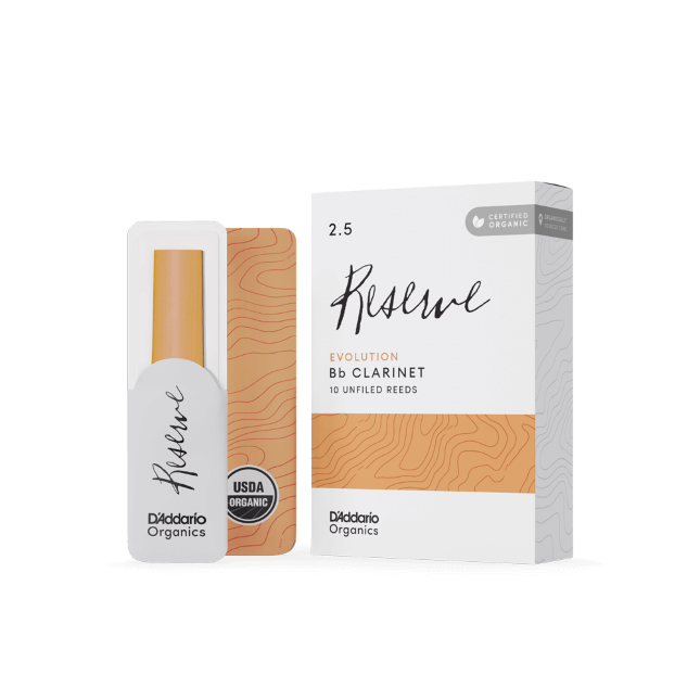 RICO D'Addario Organic Reserve Evolution stroiki do klarnetu B - 3,5+ (10)-113087