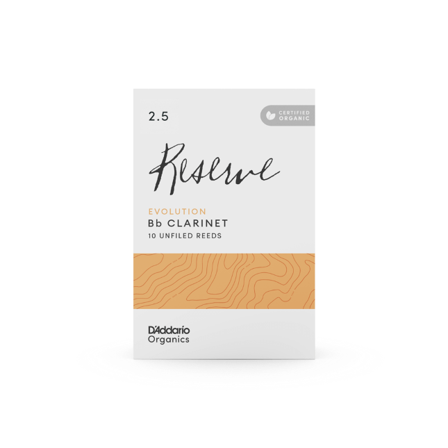 RICO D'Addario Organic Reserve Evolution stroiki do klarnetu B - 3,5+ (10)-113088