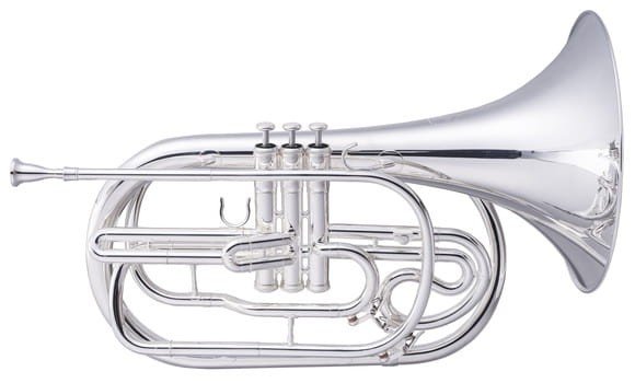 JOHN PACKER Waltornia Marszowa JP2052S, Silverplated, posrebrzana, z futerałem-104065