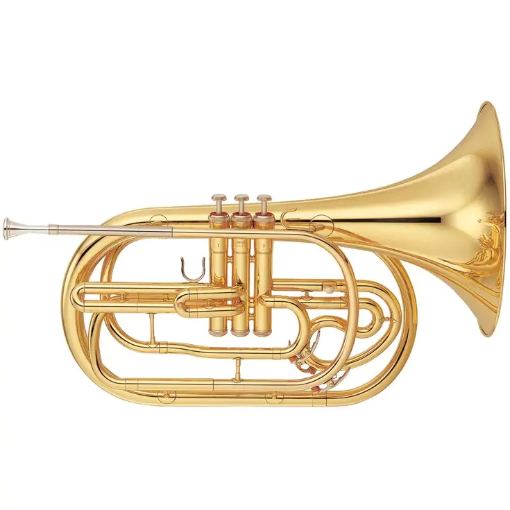 YAMAHA Waltornia marszowa Bb YHR-302M lakierowana, z futerałem-104874