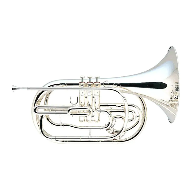 YAMAHA Waltornia marszowa Bb YHR-302MS posrebrzana, z futerałem-104875