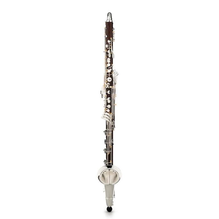 BACKUN klarnet basowy seria Q, Cocobolo, skala do niskiego C, posrebrzane klapy, złote słupki, z futerałem-113414