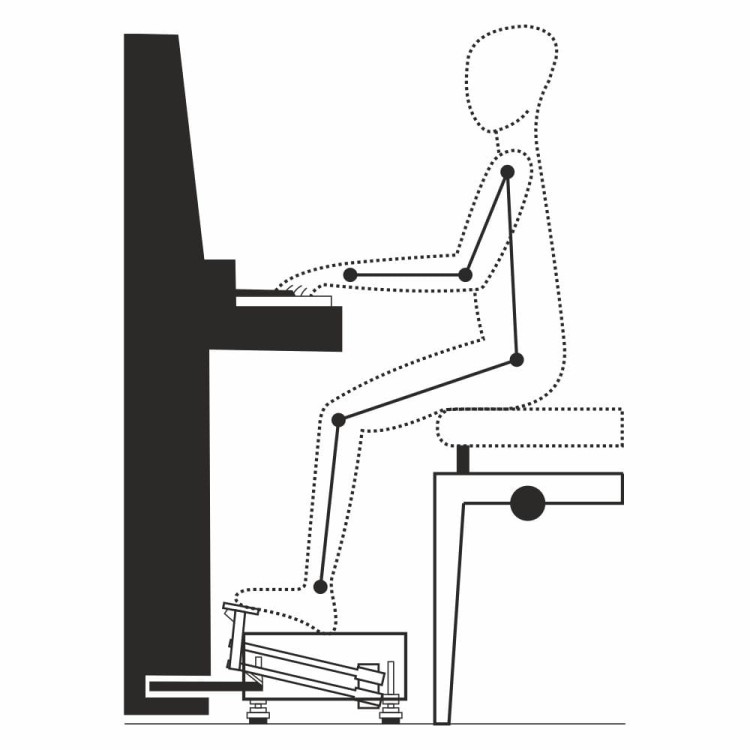 ZM CONCEPT podnóżek do pianina - system wysokich pedałów-110507