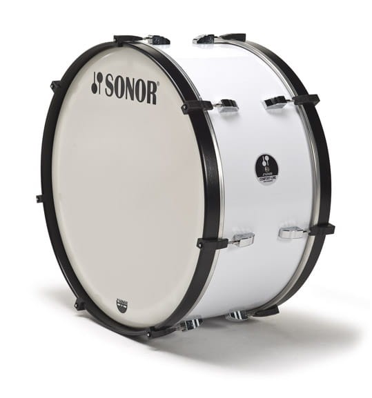SONOR 26" x 12" Comfort Line basowy bęben marszowy, biały-113898