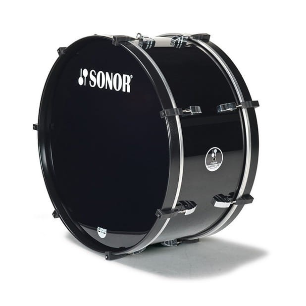 SONOR 26" x 14" Comfort Line basowy bęben marszowy, czarny-113918