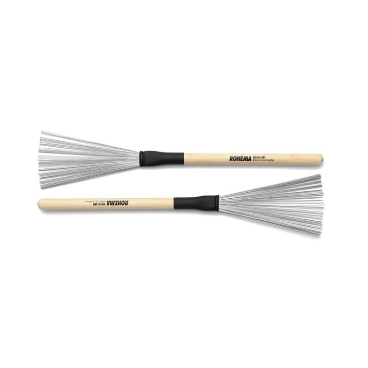 ROHEMA miotełki perkusyjne | JB1 Hikory, miotełki metalowe, uchwyty hikorowe-109602