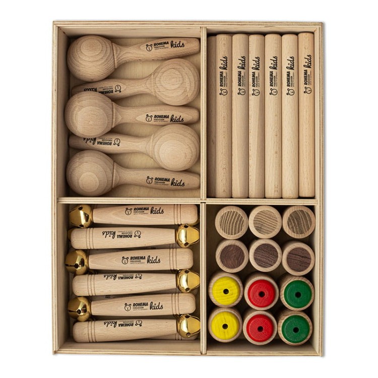 ROHEMA Kids Percussion - Junior 1+ Set - komplet Orffa dla 41 bardzo małych muzykantów-109601