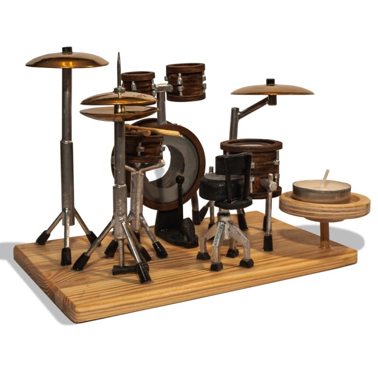 ZM CONCEPT świecznik dekoracyjny z instrumentem - PERKUSJA, produkcja ręczna-110552