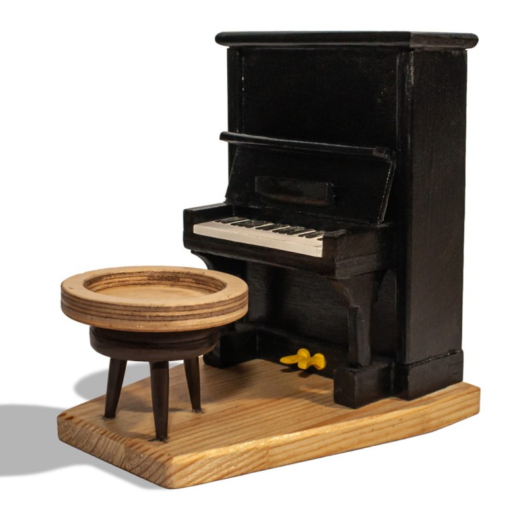 ZM CONCEPT świecznik dekoracyjny z instrumentem - PIANINO, produkcja ręczna-110540