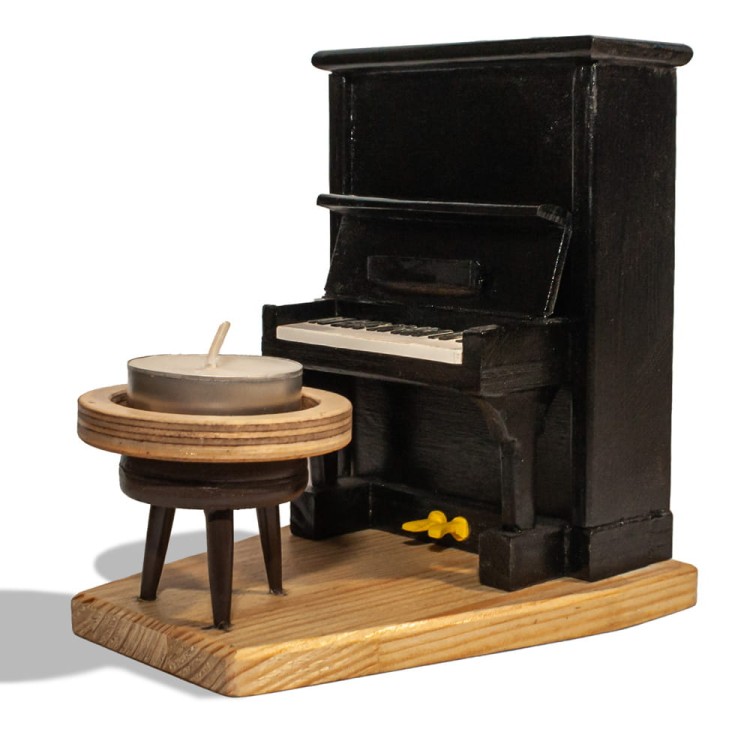 ZM CONCEPT świecznik dekoracyjny z instrumentem - PIANINO, produkcja ręczna-110541