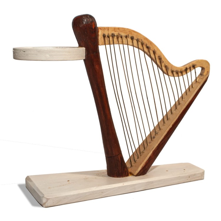 ZM CONCEPT świecznik dekoracyjny z instrumentem - HARFA, produkcja ręczna-110532