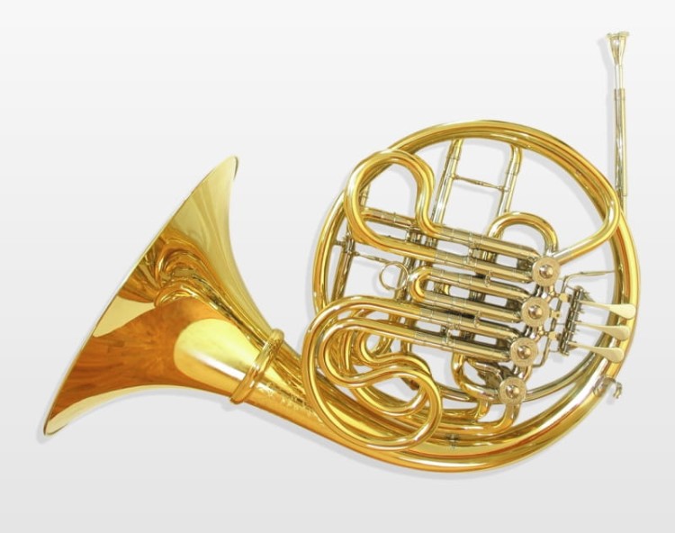 ENGELBERT SCHMID waltornia podwójna F/B, KOMPAKT, odkręcana czara, mechanika sznurkowa, menzura M, materiał złoty mosiądz, 2 klapy wodne, flipper, regulowany hak na palec, lakierowana-111413