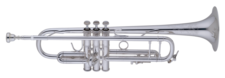 VINCENT BACH Stradivarius trąbka B 190S43 posrebrzana, z futerałem-110222