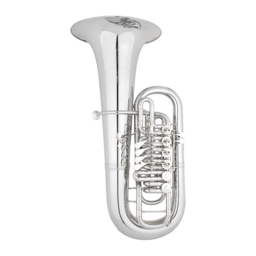 ANDREAS EASTMAN tuba F EBF867S, PROFESSIONAL, 4/4, 6 wentyli obrotowych - 5 do prawej i 1 do lewej ręki, posrebrzana, z futerałem-114661