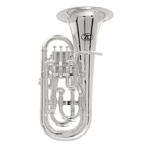 ZO Eufonium in B, plastik ABS, 4 wentyle 3+1 ze stali nierdzewnej, model ZO-30, srebrne-114748