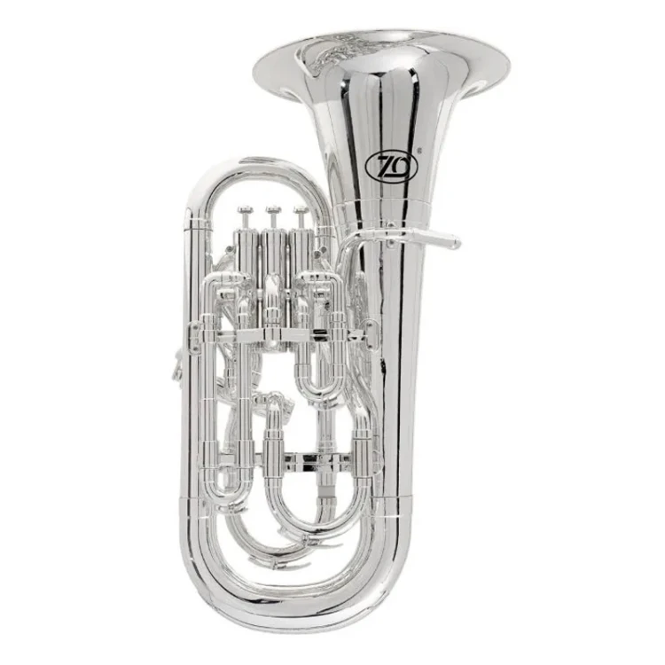 ZO Eufonium in B, plastik ABS, 4 wentyle 3+1 ze stali nierdzewnej, model ZO-30, srebrne-114748
