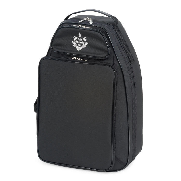 GEBR. ALEXANDER futerał do waltorni rozkręcanej MB brasil gig bag model MB-5 Compact, Nylon, czarny, z dodatkową kieszenią na nuty, do waltorni z normalnym korpusem (103)-114799