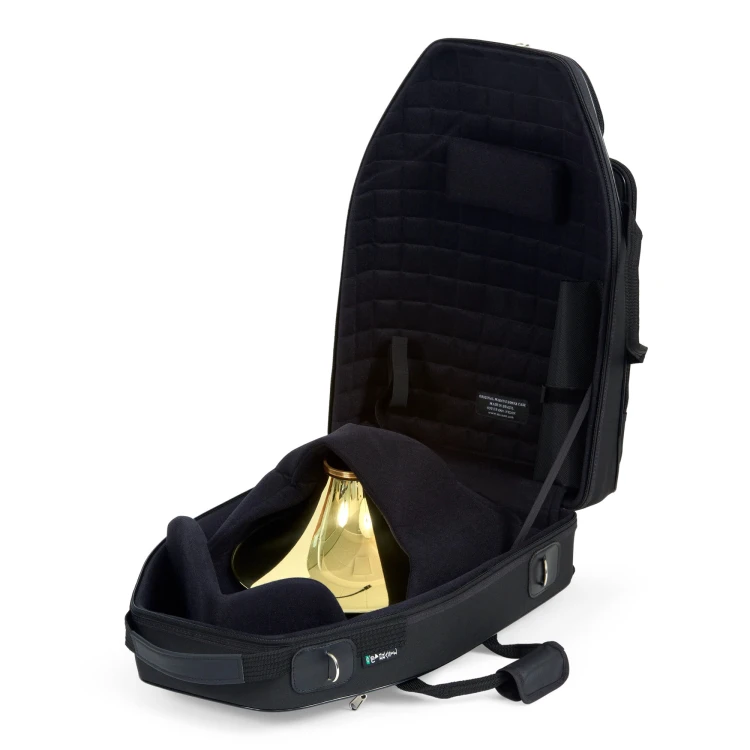 GEBR. ALEXANDER futerał do waltorni rozkręcanej MB brasil gig bag model MB-5 Compact, Nylon, czarny, z dodatkową kieszenią na nuty, do waltorni z normalnym korpusem (103)-114798
