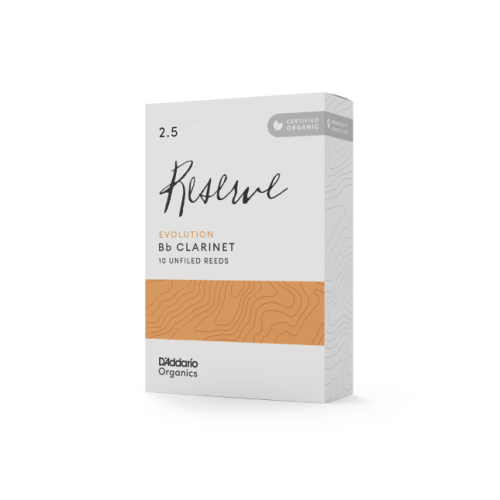 D'Addario Organic Reserve Evolution stroiki do klarnetu B - 2,5 (10)-114808