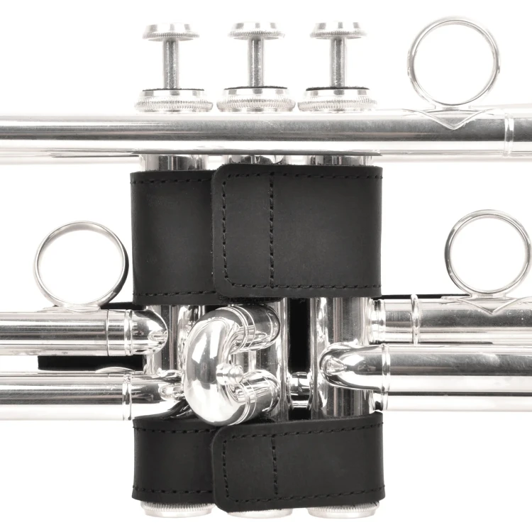 KGU Osłona wentyli do trąbki rozmiar L Valve guard skóra, czarny-114866