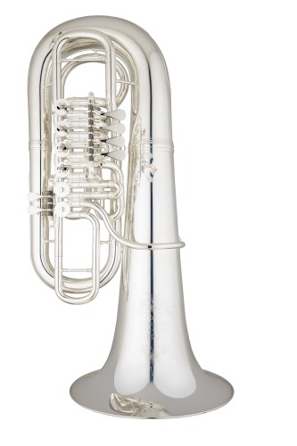 ANDREAS EASTMAN tuba F EBF866S, PROFESSIONAL, 4/4, 4 wentyle obrotowe, posrebrzana, z futerałem-109240
