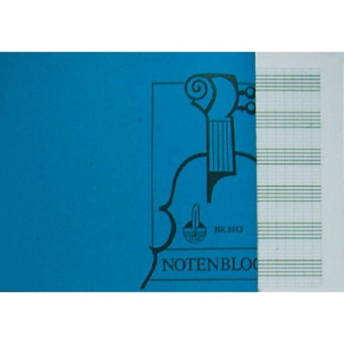 Notes w pięciolinie / notenblock papier nutowy, format a5, 6 systemów/str.-102060