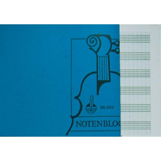 Notes w pięciolinie / notenblock papier nutowy, format a5, 6 systemów/str.-102060