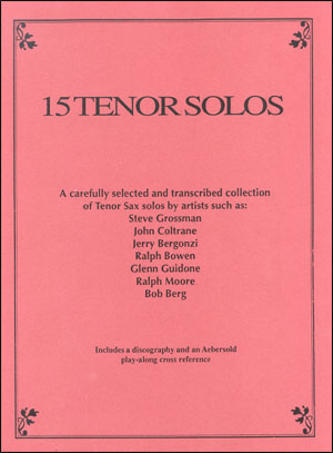 15 Tenor Solos - collection of transcribed Tenor Sax solos (Aebersold)-108078