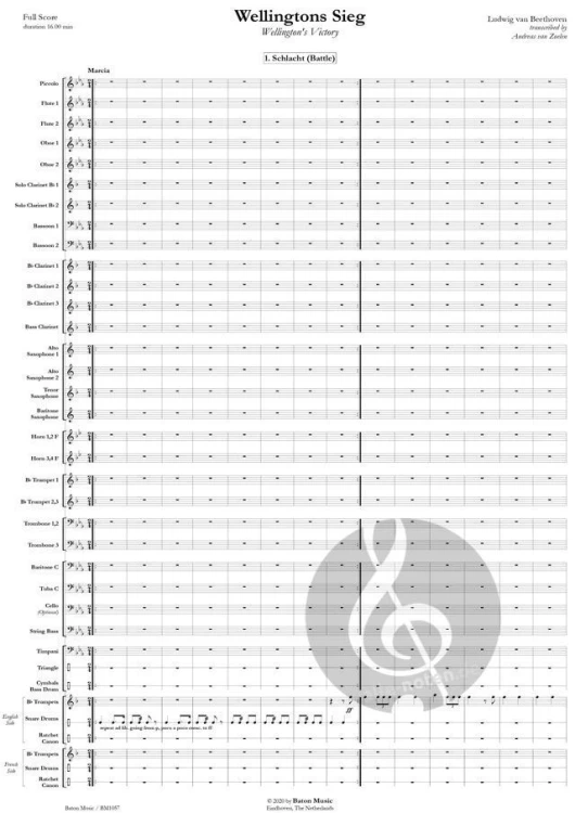 Beethoven Wellingtons Sieg, Andreas van Zoelen, Symphonic Band (komplet)-118668