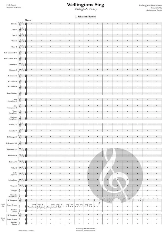 Beethoven Wellingtons Sieg, Andreas van Zoelen, Symphonic Band (komplet)-118669