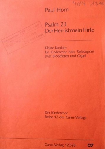 Horn, P. Der Herr ist mein Hirte-kantatadla dzieci-102435